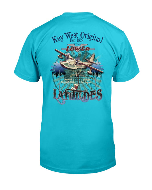Key West Original Tee Shirt T-Shirt Lower Latitudes Leave Baggage Behind