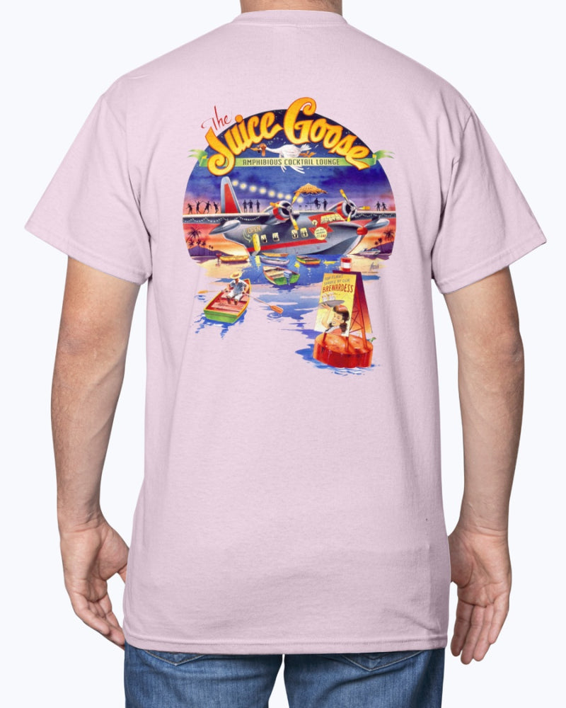 Juice Goose Cocktail Lounge Seaplane 6 oz Cotton T-shirt