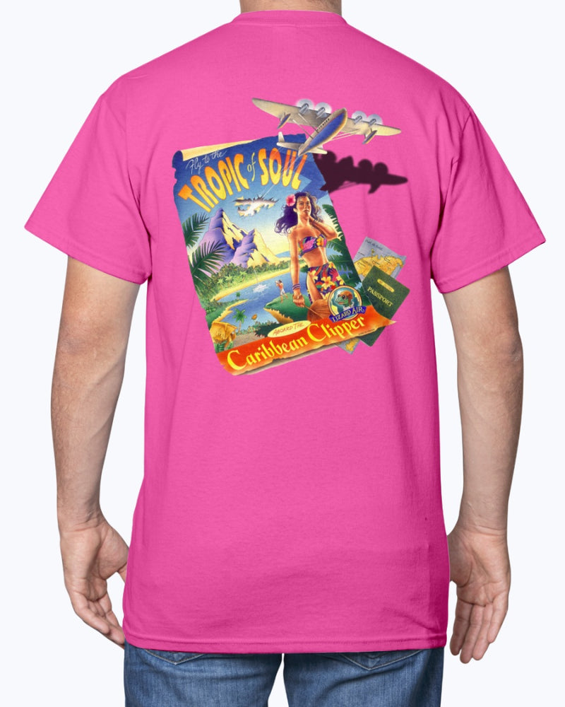 Tropic Of Soul Caribbean Clipper 6 oz Cotton T-shirt