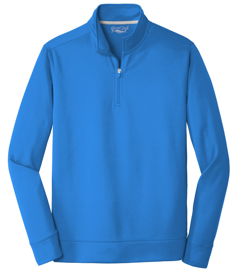 Mens Performance 5.9 Ounce Quarter Zip Pullover Sweatshirt