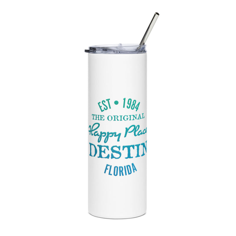 Destin Florida Is My Happy Place Stainless Steel Drink Tumbler