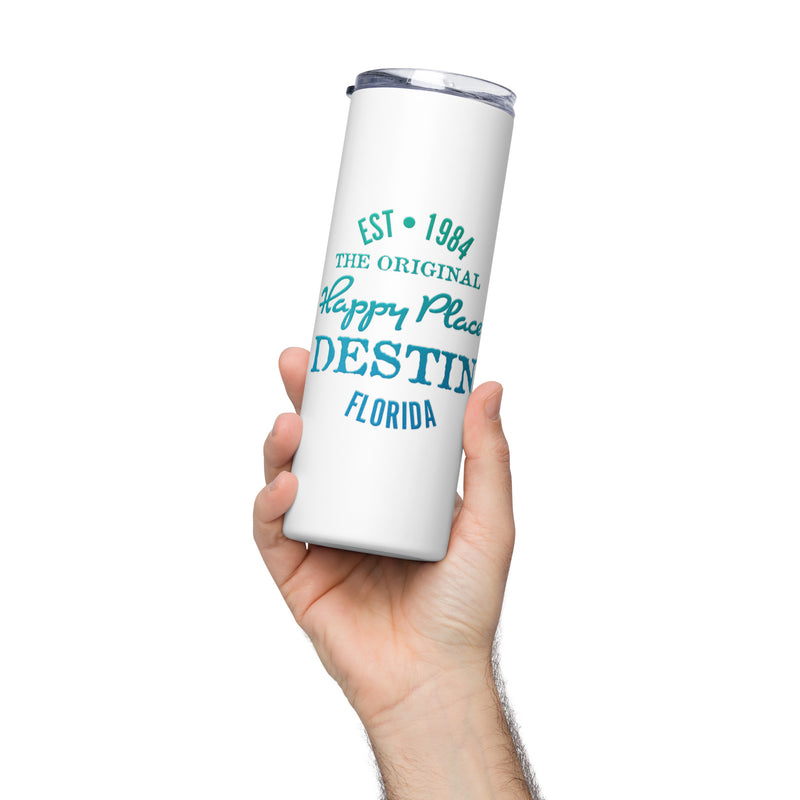 Destin Florida Is My Happy Place Stainless Steel Drink Tumbler