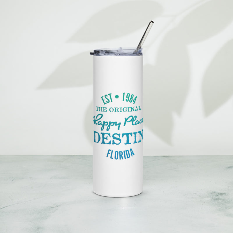 Destin Florida Is My Happy Place Stainless Steel Drink Tumbler