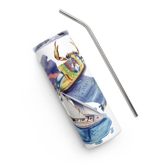 Classic Shipwreck Rum Caribbean Map Print Sailboat Key West Jimmy Buffett Changes in Latitude beachy gifts for him 20 ounce with straw