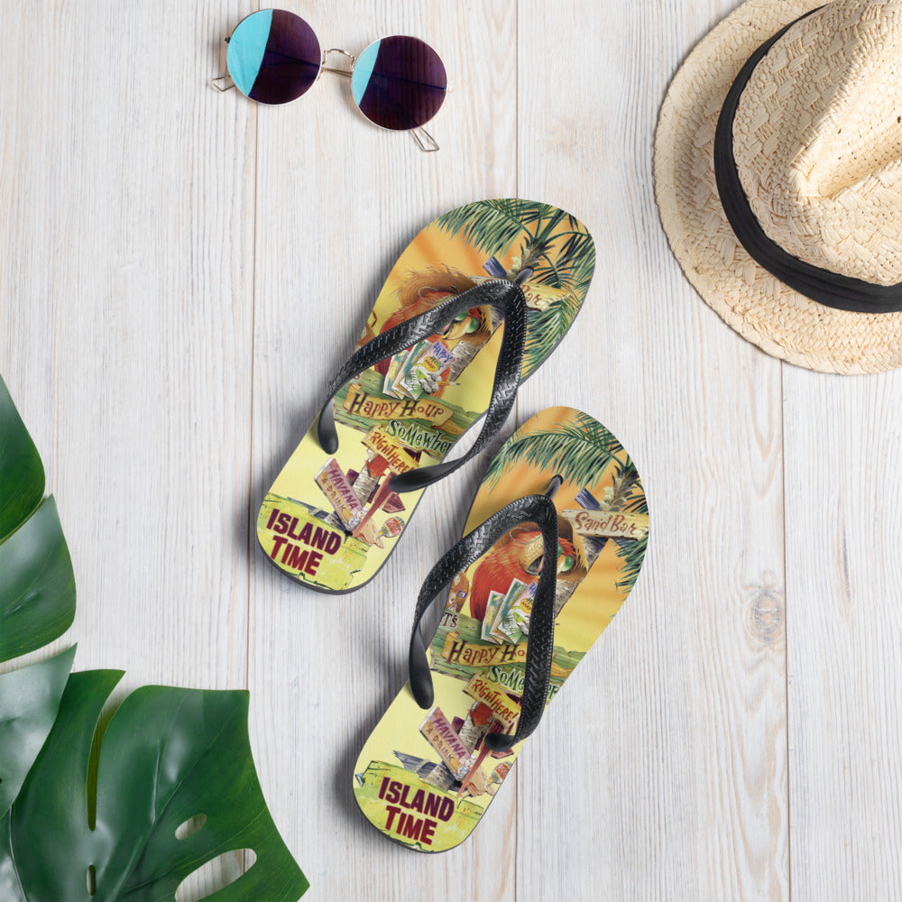 Island sole online flip flops