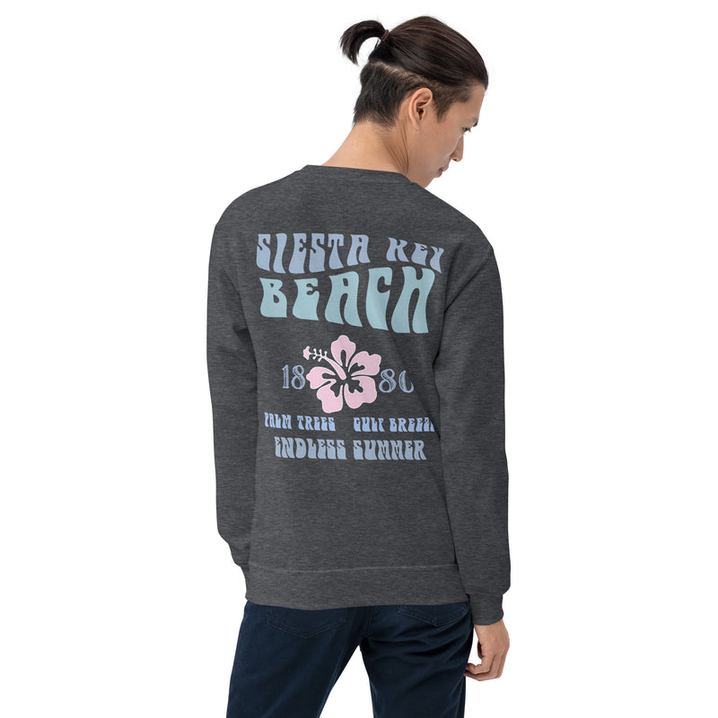 Unisex Sweatshirt Siesta Key Hibiscus Logo Endless Summer