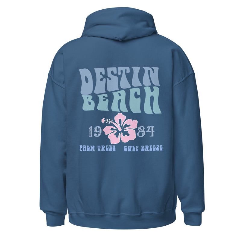 Destin Florida Beach Hoodie Unisex Womens Mens Mid-Weight Retro aesthetic vsco california vintage