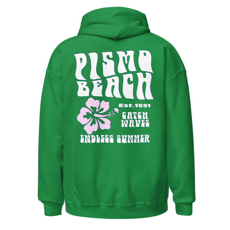 Coconut Girl Aesthetic California Retro 60s Unisex Pismo Beach Vintage Style Hoodie Endless Summer Hibiscus Logo
