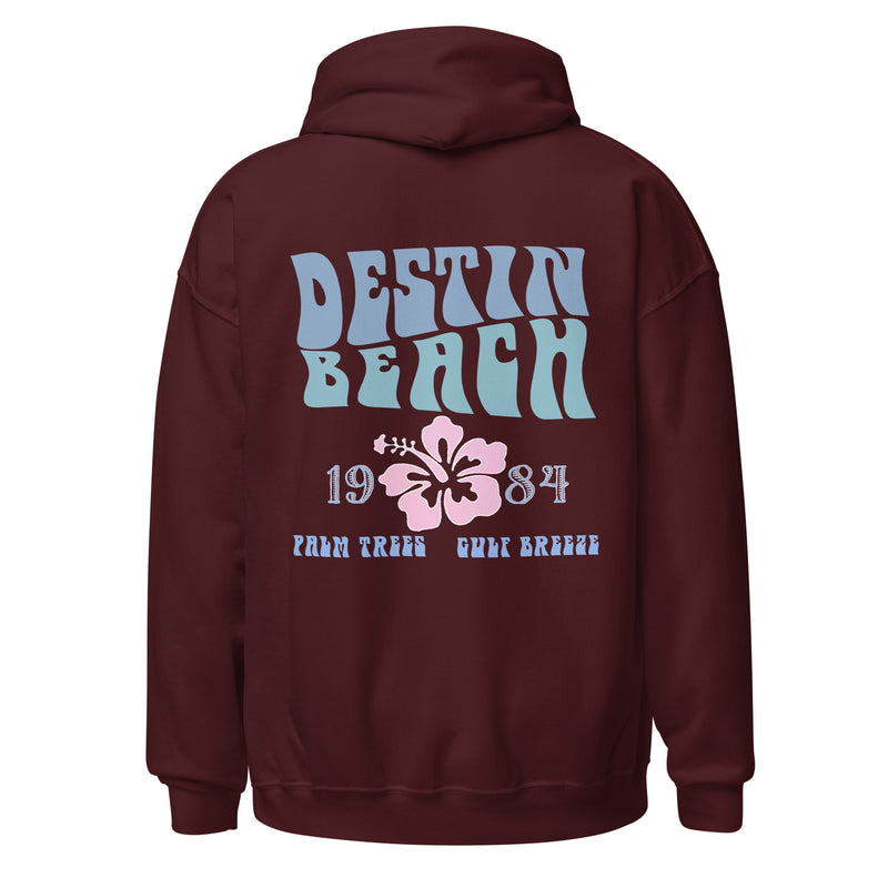 Destin Florida Beach Hoodie Unisex Womens Mens Mid-Weight Retro aesthetic vsco california vintage