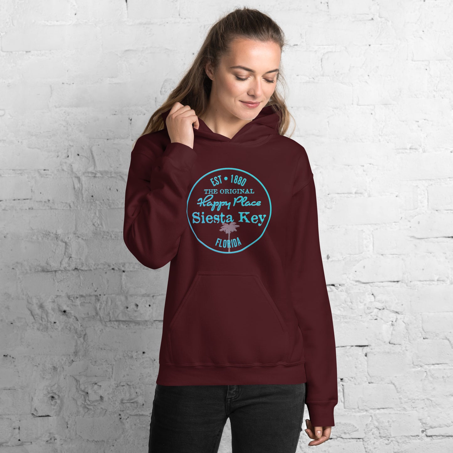Unisex Original Siesta Key Beach Fleece Hoodie Sweatshirt Pullover