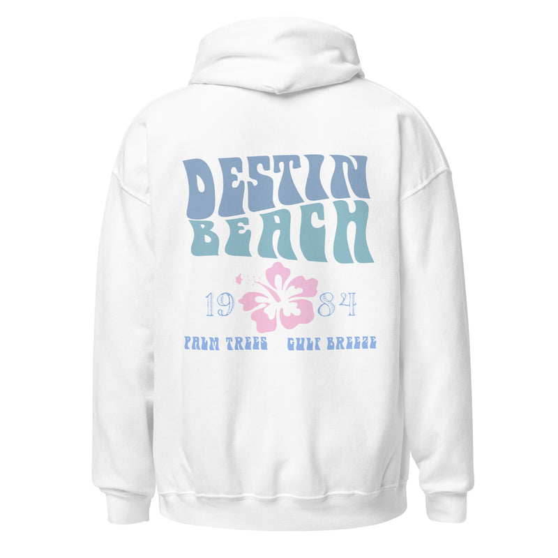 Destin Florida Beach Hoodie Unisex Womens Mens Mid-Weight Retro aesthetic vsco california vintage