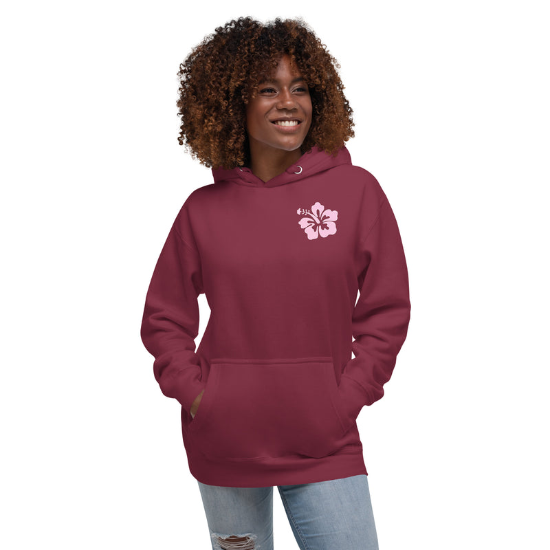 Destin Florida Beach Hoodie Palm Trees Gulf Breeze Pink Hibiscus 1984 Aesthetic Hoodies for women ocean beach califorrnia y2k oversized