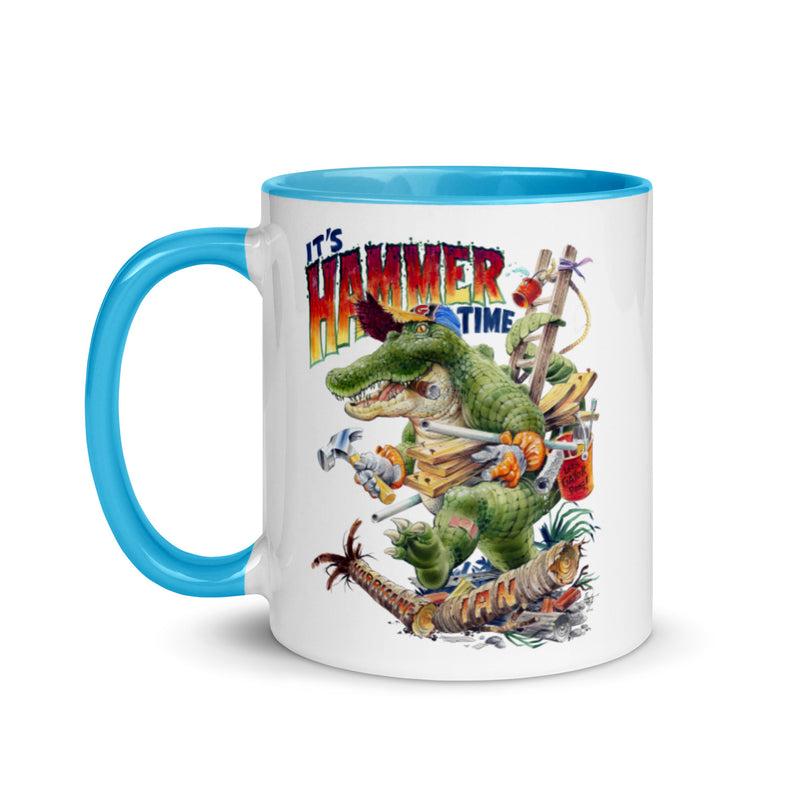 Hammer Time Gator FloriDone Hurricane Ian Ceramic Coffee Mug