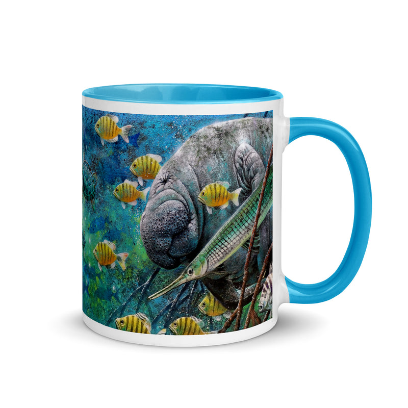Save the Manatee Coffee Mug Florida Sea Turtles Alligator Gar Cup